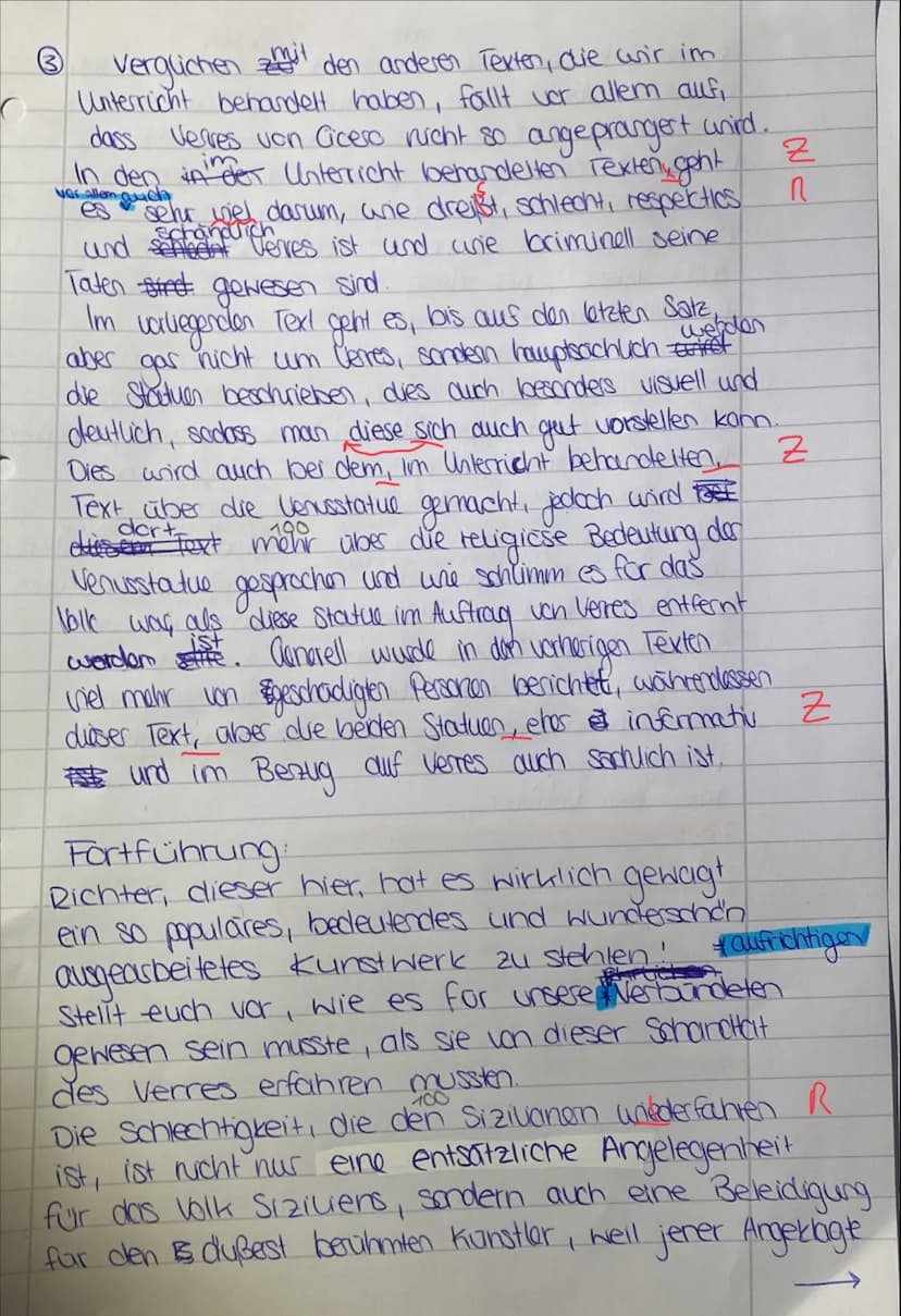 Latein Einführungsphase.
Name: Pia
Bewertung Teil A - Übersetzungsteil:_ O Fehler
entspricht
Bewertung Teil B - Interpretationsteil: 92 /100