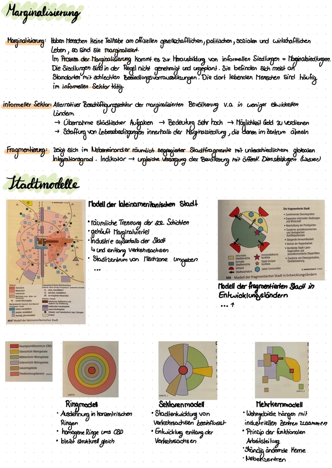 Metropolisierung und Marginalisierung Metropolisierung und Marginalisierung
push-und pull-Faktoren
Stadt
Internationalisierung von Gen
d Inf