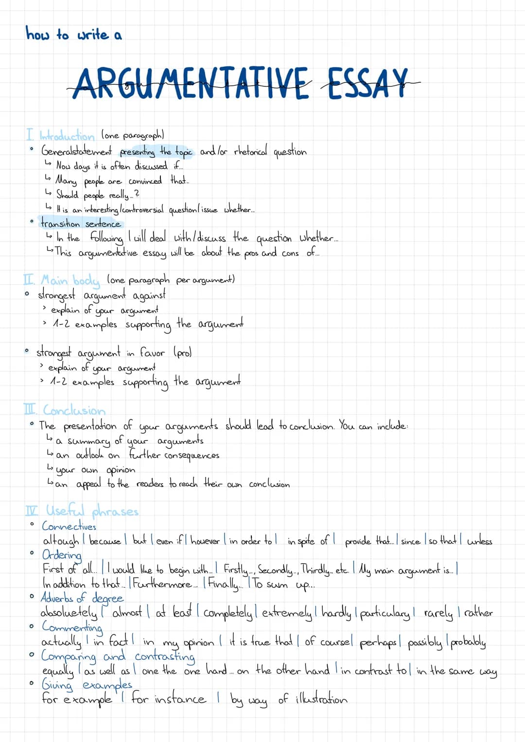 how to write a
I. Introduction lone paragraph)
Generalstatement presenting the topic and/or rhetorical question
Now days it is often discuss