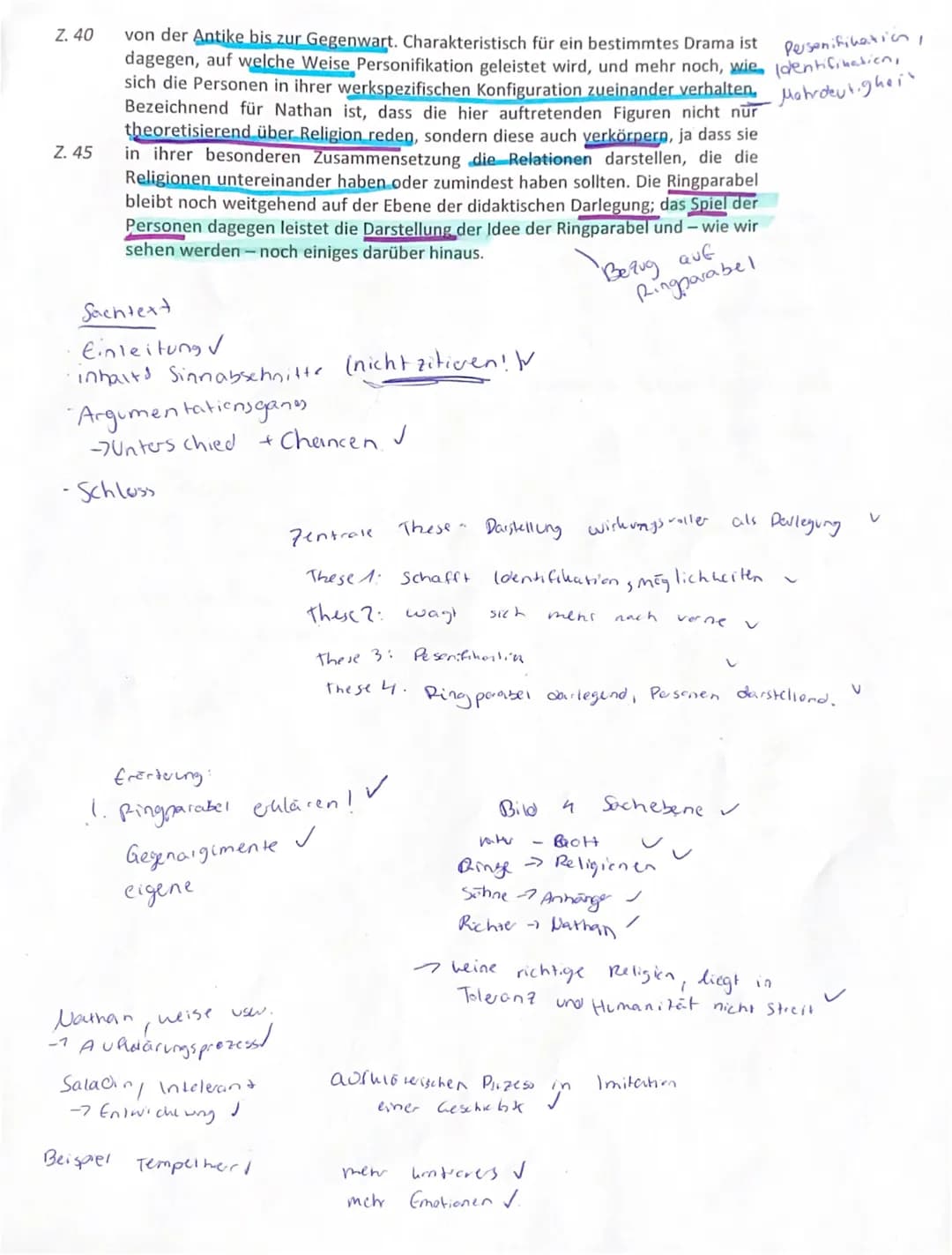 2. Klausur
De vorliegende Sachtext, ein Auszug aus
1. Die Leistung der
Form "Lessings Dramen "
vefasst
Peter Pütz und ve öffentlicht.
De
ven