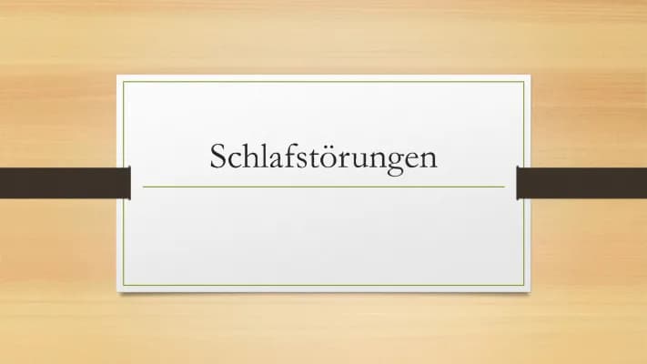 Know Schlafstörungen thumbnail