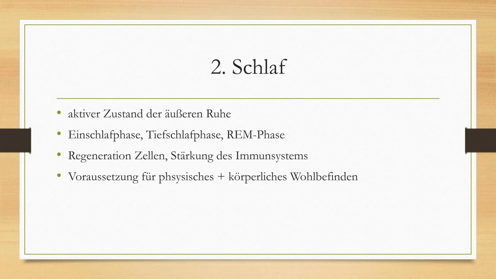 Schlafstörungen 1.
2. Schlaf
3. Schlafstörungen
3.1 Schnarchen
3.2 Schlafapnoe
3.3 Narkolepsie
3.4 Zirkadiane
3.5 Parasomnie
Einleitung
4. M