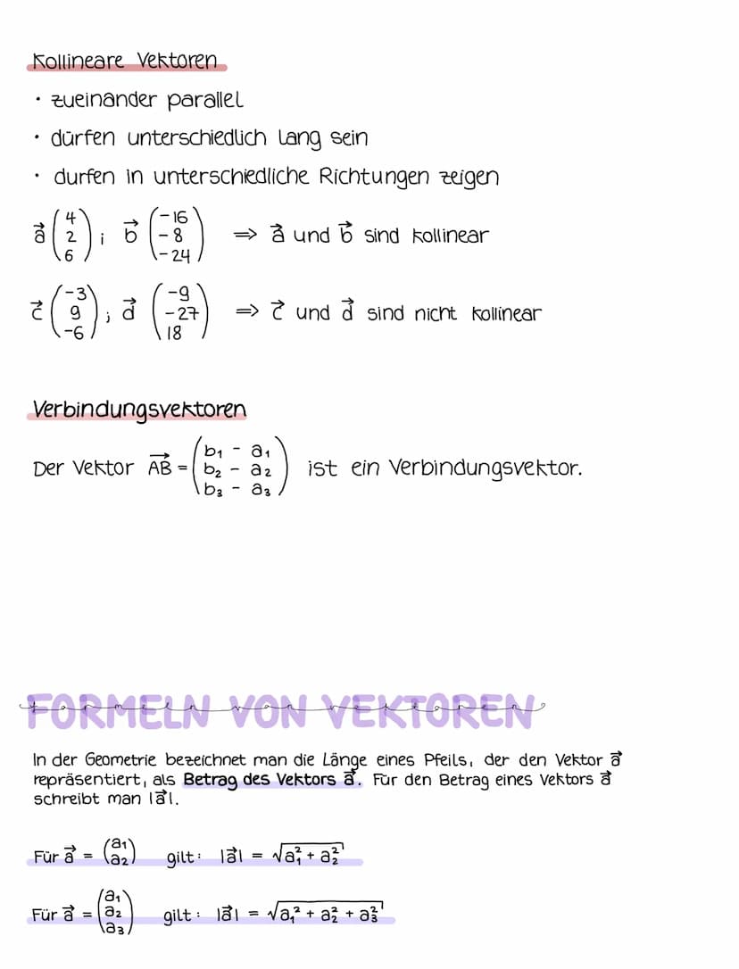 VEKTOREN
3 dim. Koordinatensystem:
KX1
4
6
NX
4
2
MERKZETTEL
2
X3
2
X1 X2 X3
Punktbestimmung: P (4/612)
Zeichnen von Vektoren:
4
6
8
Pfeilfu