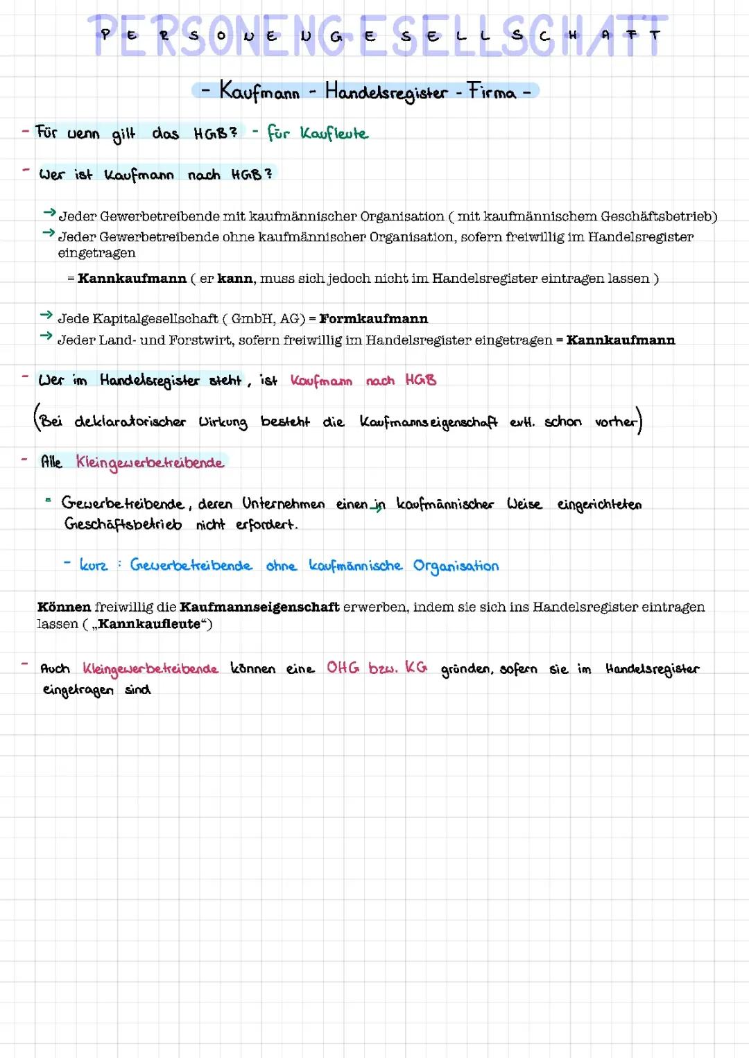 Was du über Personengesellschaften und das Handelsregister wissen musst