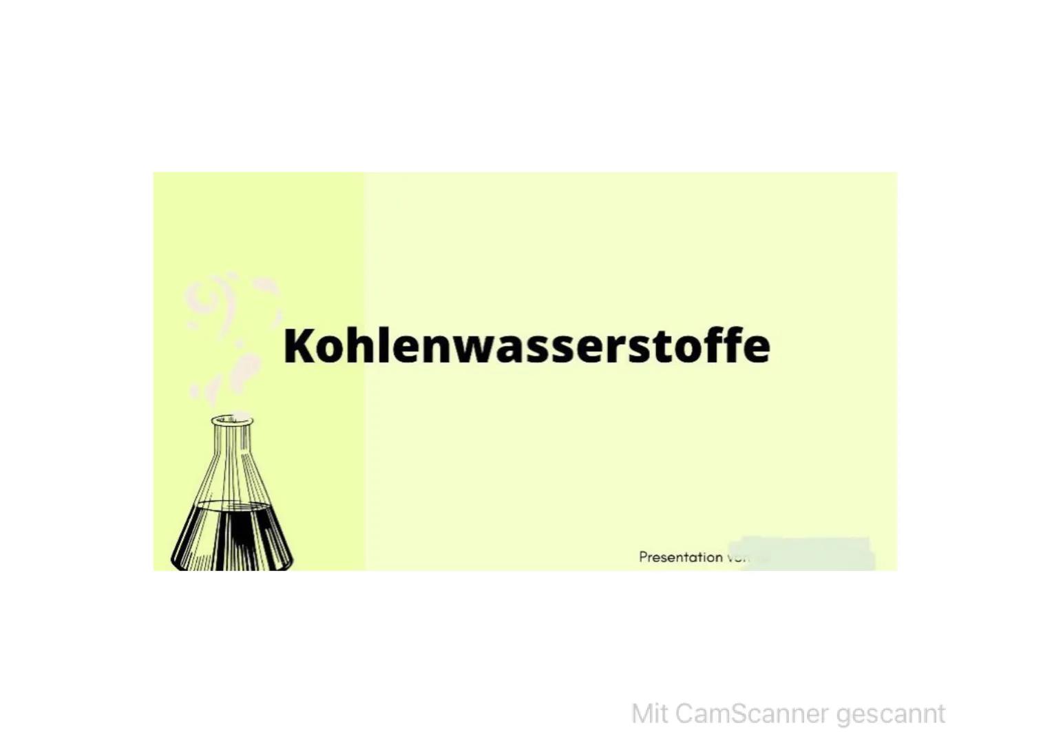 Kohlenwasserstoffe
Presentation von
Mit CamScanner gescannt Gliederung
• Was sind organische Stoffe?
Alkane- Alkene- Alkine im Vergleich
• Z