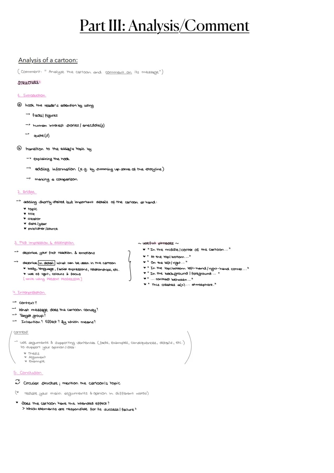 Possible formats:
Analysing the text from part I (reading)
Analysing the text from pt. II in regards to CL 2x/ Gran Torino
Y Analysing addit