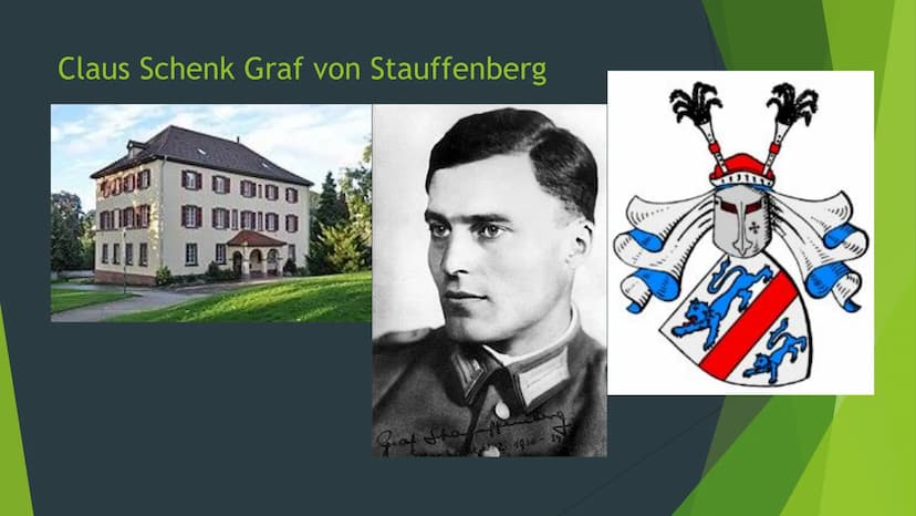 Got the
1910
Das Cauffenberg-
Atter kat Gliederung
Claus Schenk Graf von Stauffenberg
Der Plan
Der Attentatsversuch am 15. Juli 1944
Das Att