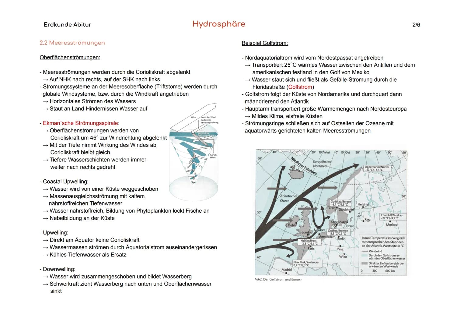 Erdkunde Abitur
1. Grundlagen
- Wasser als wesentlicher Bestandteil des globalen Ökosystems
- Voraussetzung für alles Leben auf unserem Plan