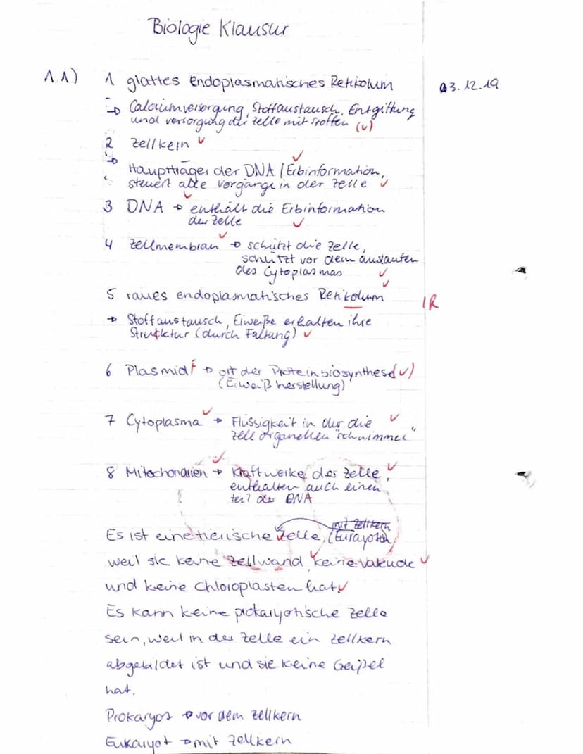 
<h2 id="aufgabe1cytologie">Aufgabe 1: Cytologie</h2>
<h3 id="beschriftungderzelleundorganellen">Beschriftung der Zelle und Organellen</h3>
