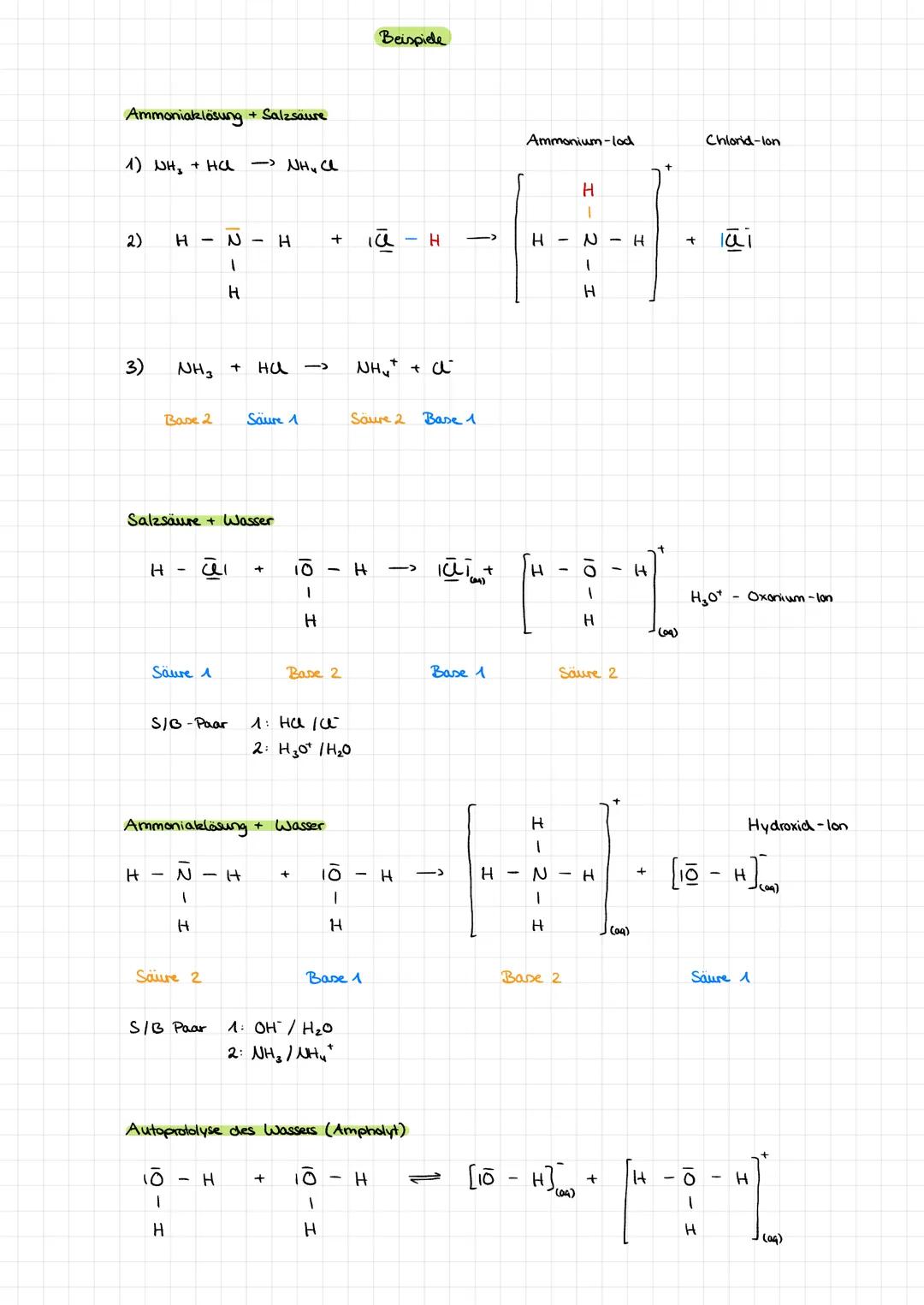 Salzsäure-> 1) на
Essigsäure
Salpetersäure
Schwefelsäure->
Methansaure
Kohlensäure
Natron lauge
Kalilange
1) HNO 3
1) (H₂COOH 2)
Säuren und 