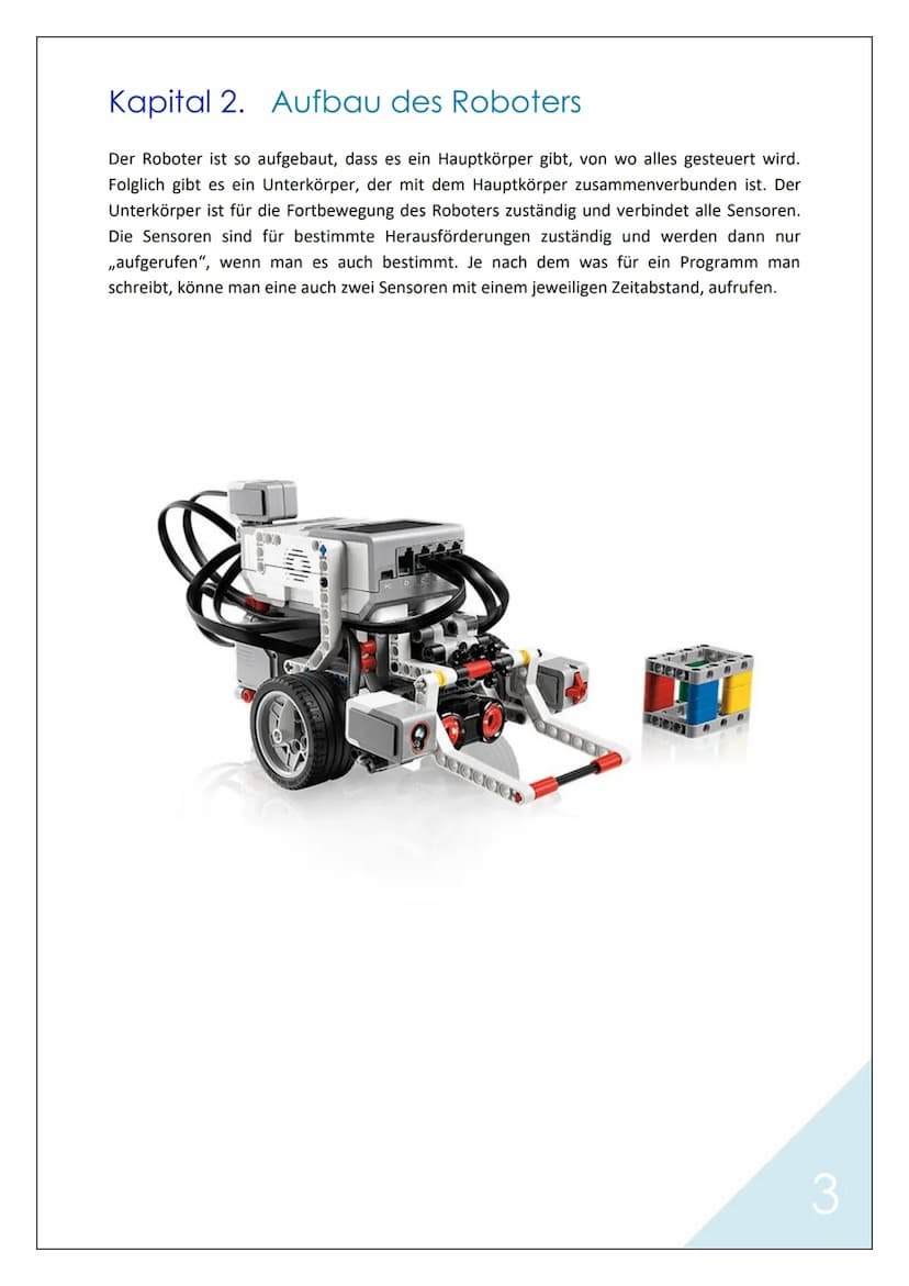9.1.2020
884848
PROJEKTARBEIT
mit LEGO-Mindstorms EV3 Inhaltsverzeichnis
Inhaltsverzeichnis..
Kapital 1. Vorwort und Motivation
Kapital 2.
A