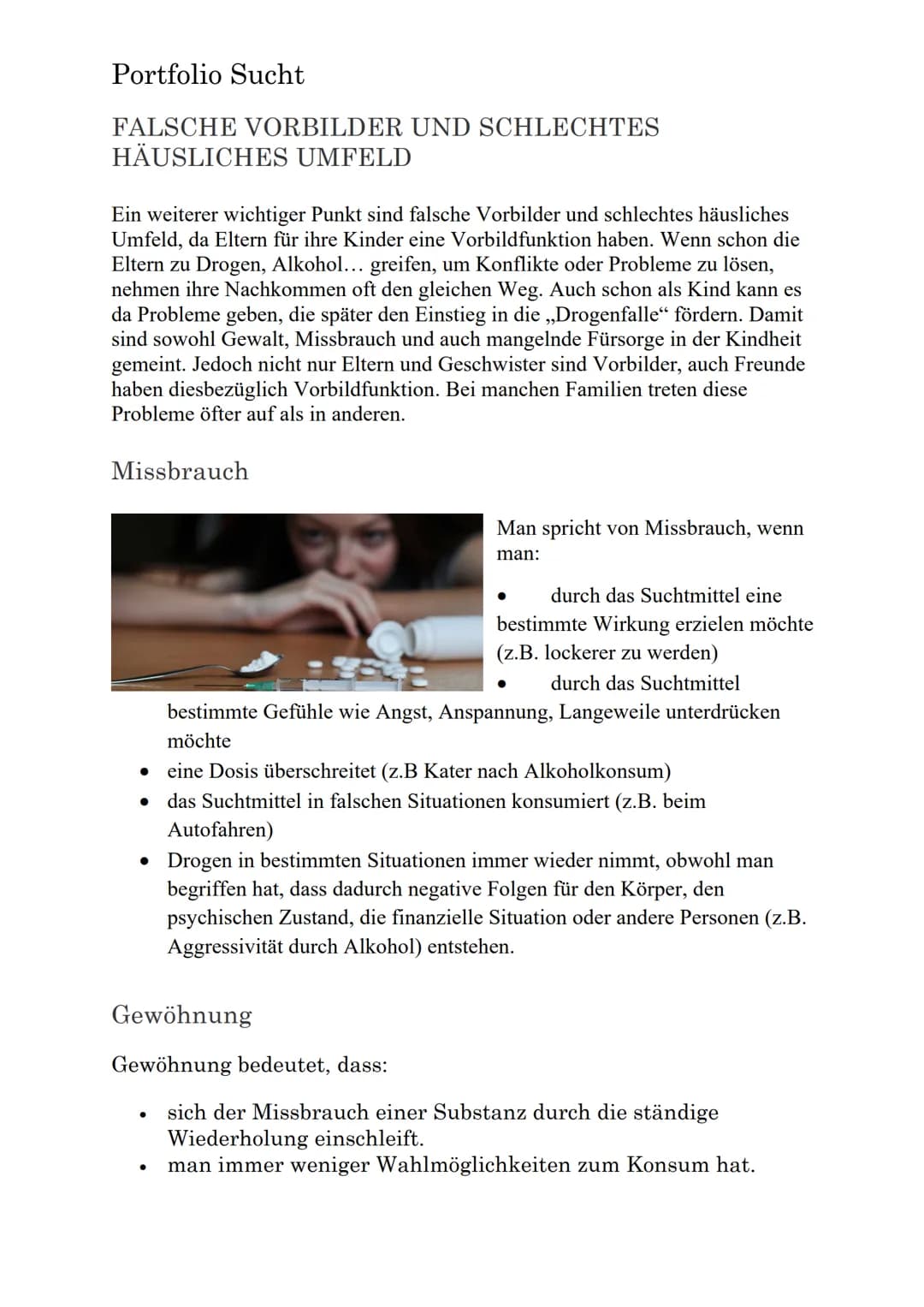 Portfolio Sucht
SUCHT
ED Portfolio Sucht
EINLEITUNG
Mit dem Thema Sucht bin ich glücklicherweise nicht vertraut, aber es
gibt Dinge, die ich