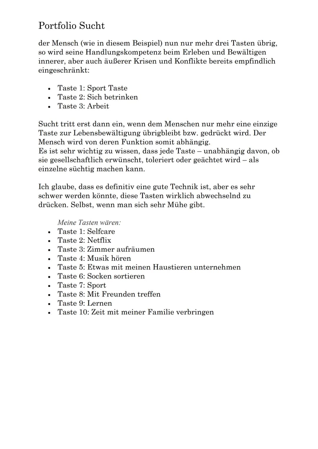 Portfolio Sucht
SUCHT
ED Portfolio Sucht
EINLEITUNG
Mit dem Thema Sucht bin ich glücklicherweise nicht vertraut, aber es
gibt Dinge, die ich