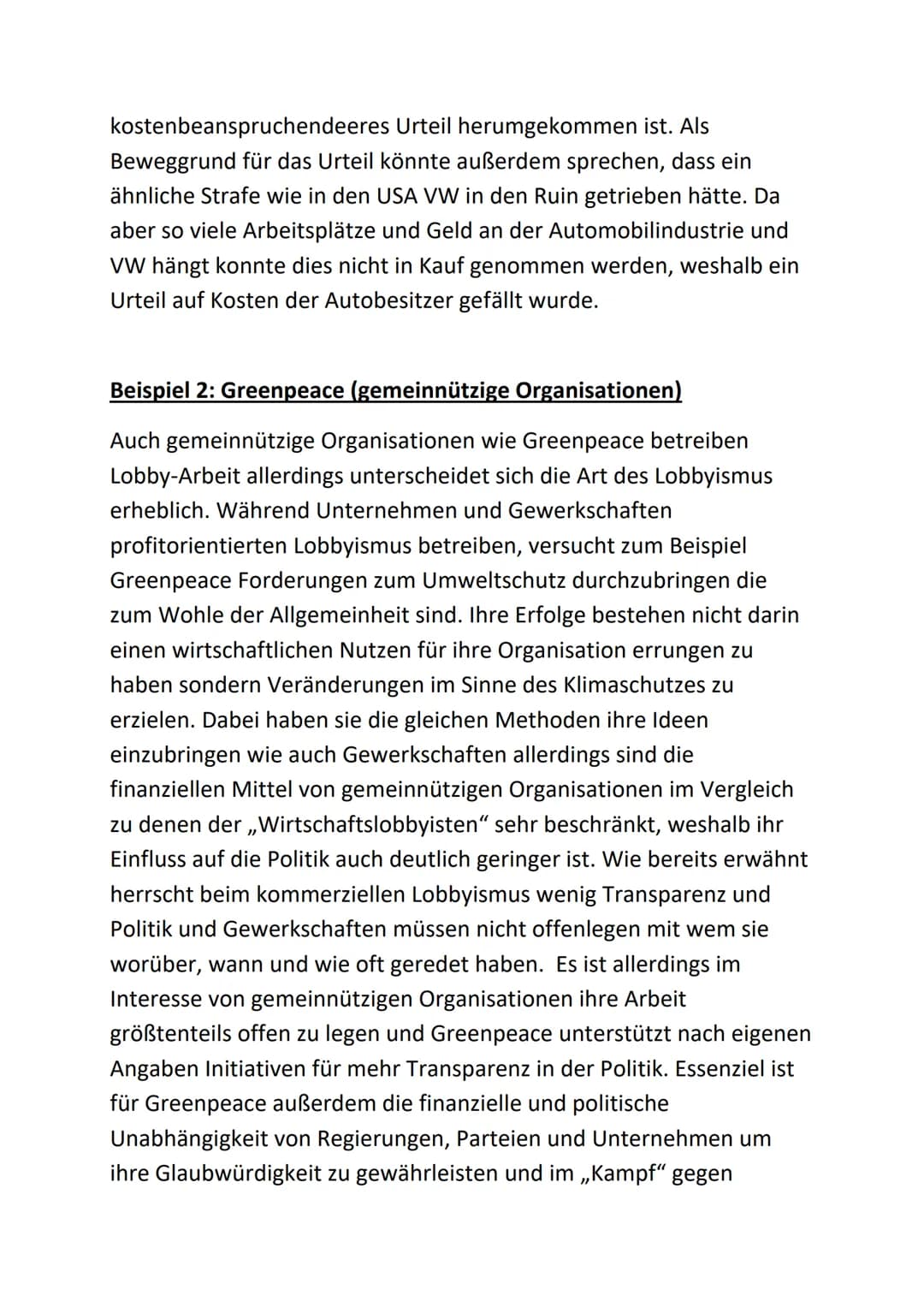 GFS
Allgemeines
Definition: Der Versuch gesellschaftlicher Interessengruppen, auf politische
Entscheidungsträger einzuwirken und ihre Intere