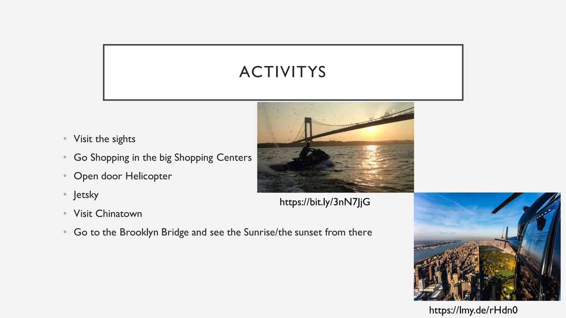 bainod M
mnm
EXYFLE
anumi
NEW YORK
THE
Geine
https://lmy.de/gFmmM TABLE OF CONTENTS
1. City Map
2. Boroughs
3. Sights
4. Art and Culture
5. 
