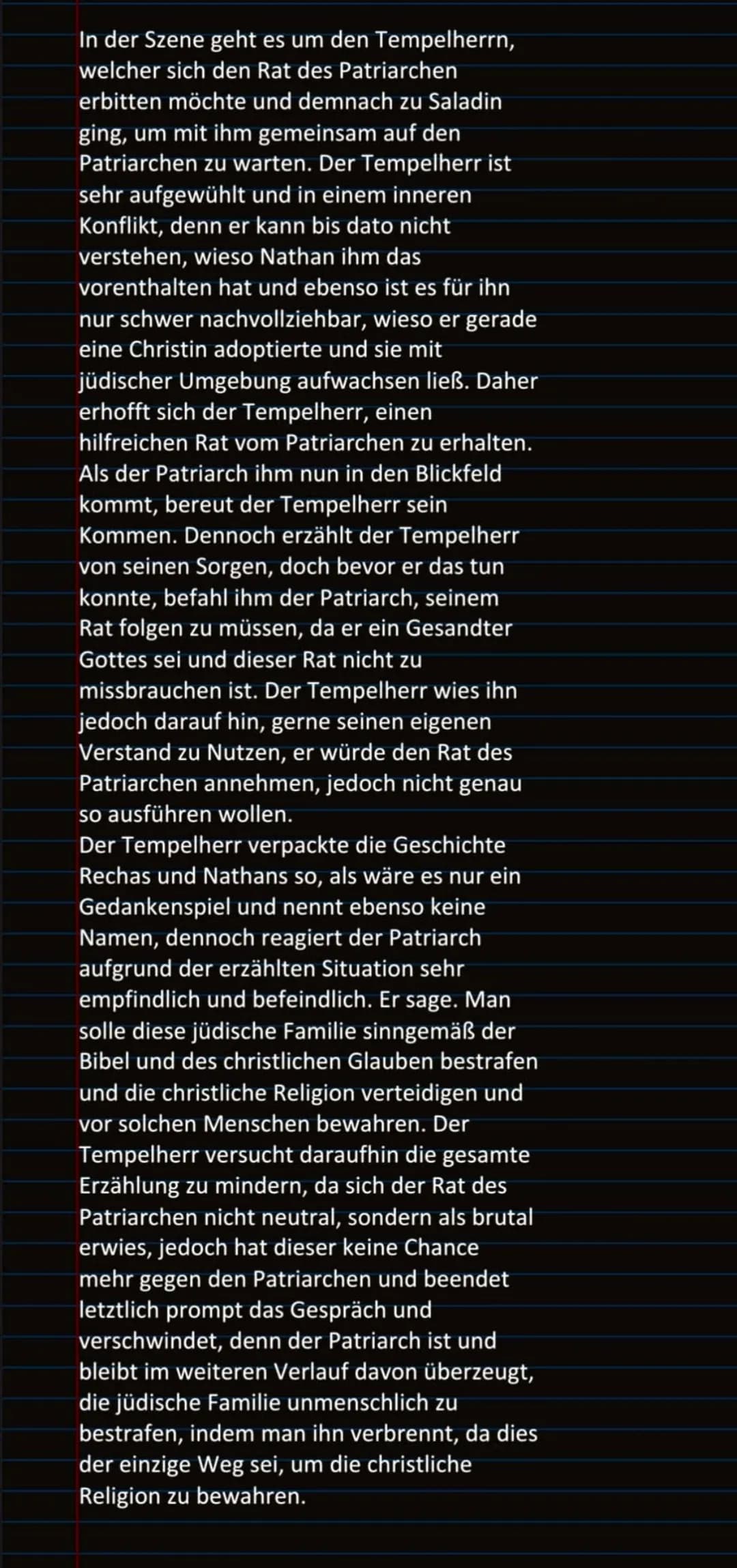 Nathan der Weise
Szenenanalyse 4.2
Samstag, 12. Dezember 2020 15:55
Das Drama "Nathan der Weise" wurde von
Gotthold Ephraim Lessinggeschrieb