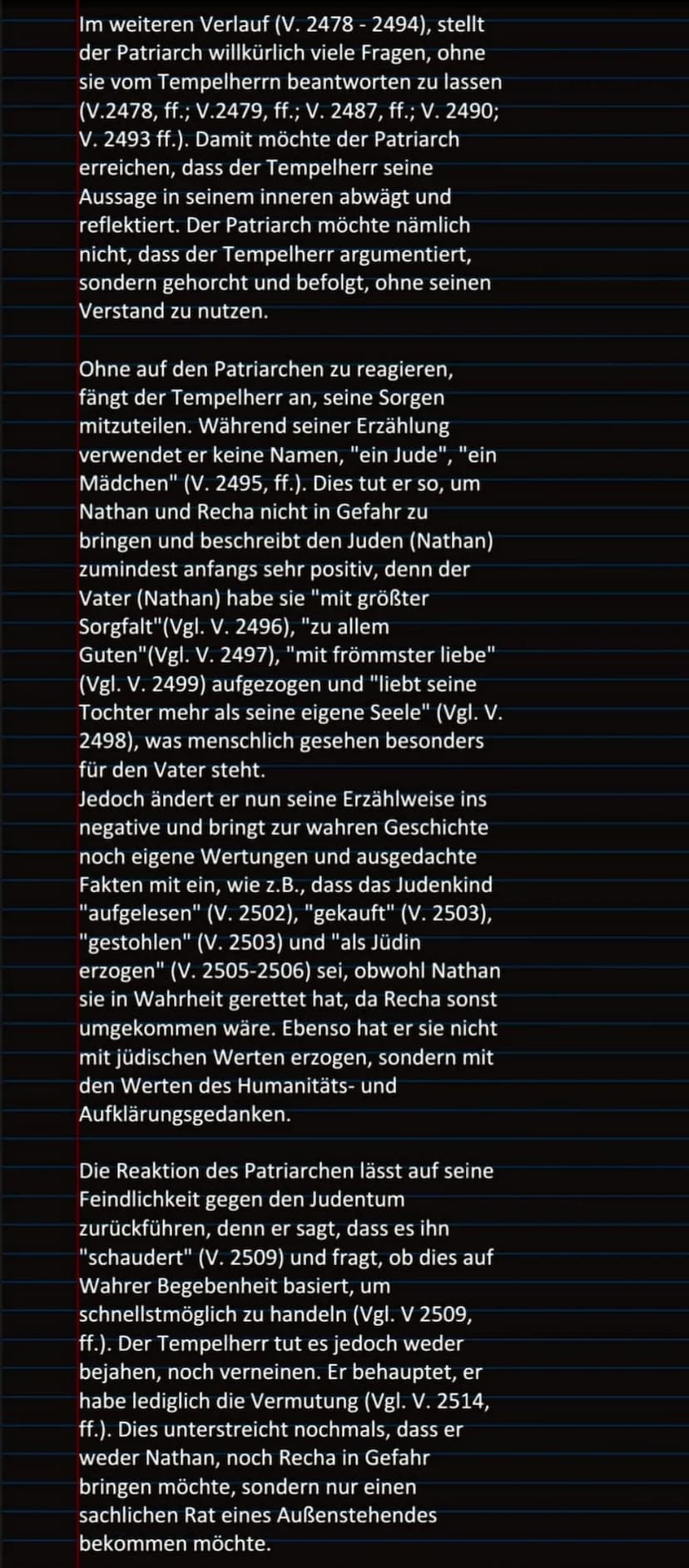Nathan der Weise
Szenenanalyse 4.2
Samstag, 12. Dezember 2020 15:55
Das Drama "Nathan der Weise" wurde von
Gotthold Ephraim Lessinggeschrieb