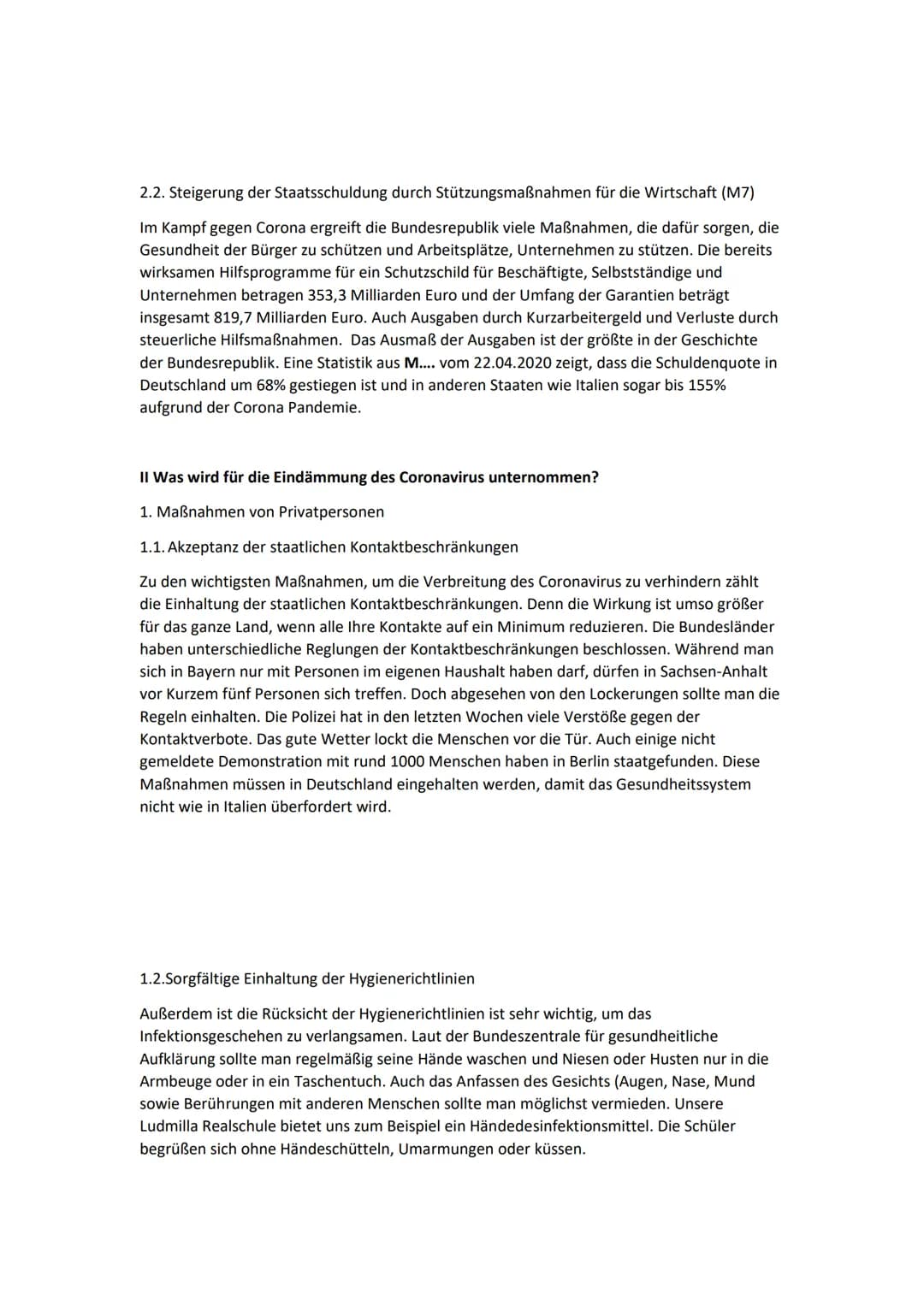 Folgen des Covid-19
und die Maßnahmen
dagegen
Axw A. Es gab immer Seuchen (Historische Rückblick) (M1)
Das Coronavirus stellt uns vor einige