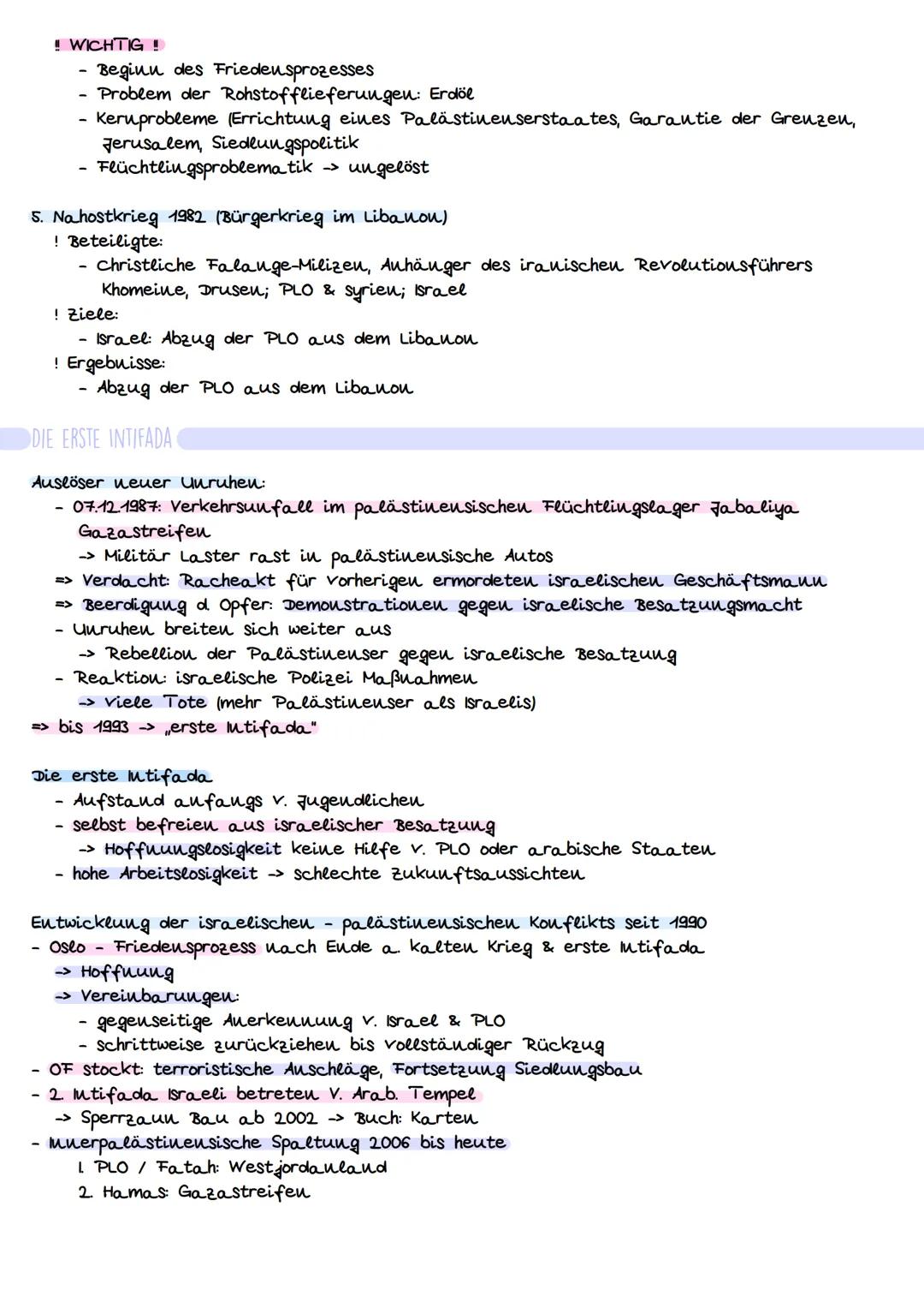 # Der Nahostkonflikt

Jerusalem als heiligen Staat:
- Kreuzigung Jesus
- Auferstehung -> Kirche
- Felseudom (Araber)
- Felsen tempel (Juden)