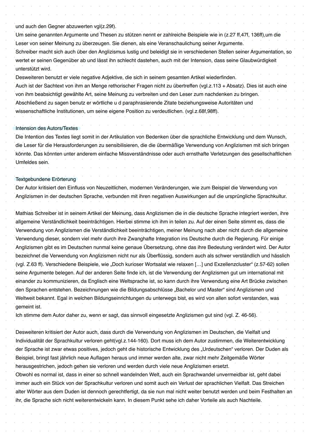 Deutsch Analyse
Merle
Deutsch for Sale Von Mathias Schreiber
Einleitungssatz
Der Text ,,Deutsch for Sale" von Matthias
Schreiber, verfasst i