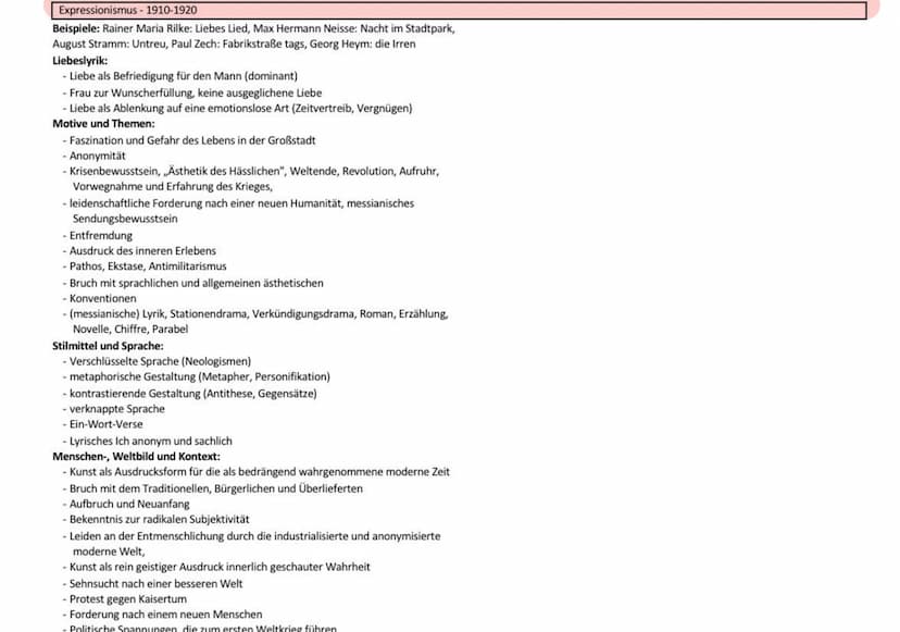 Interpretation literarischer Texte (Lyrik):
Einleitung:
Autor, Titel, Textsorte/Gattung (Gedichtart), Entstehungs-
/Erscheinungsjahr, Epoche