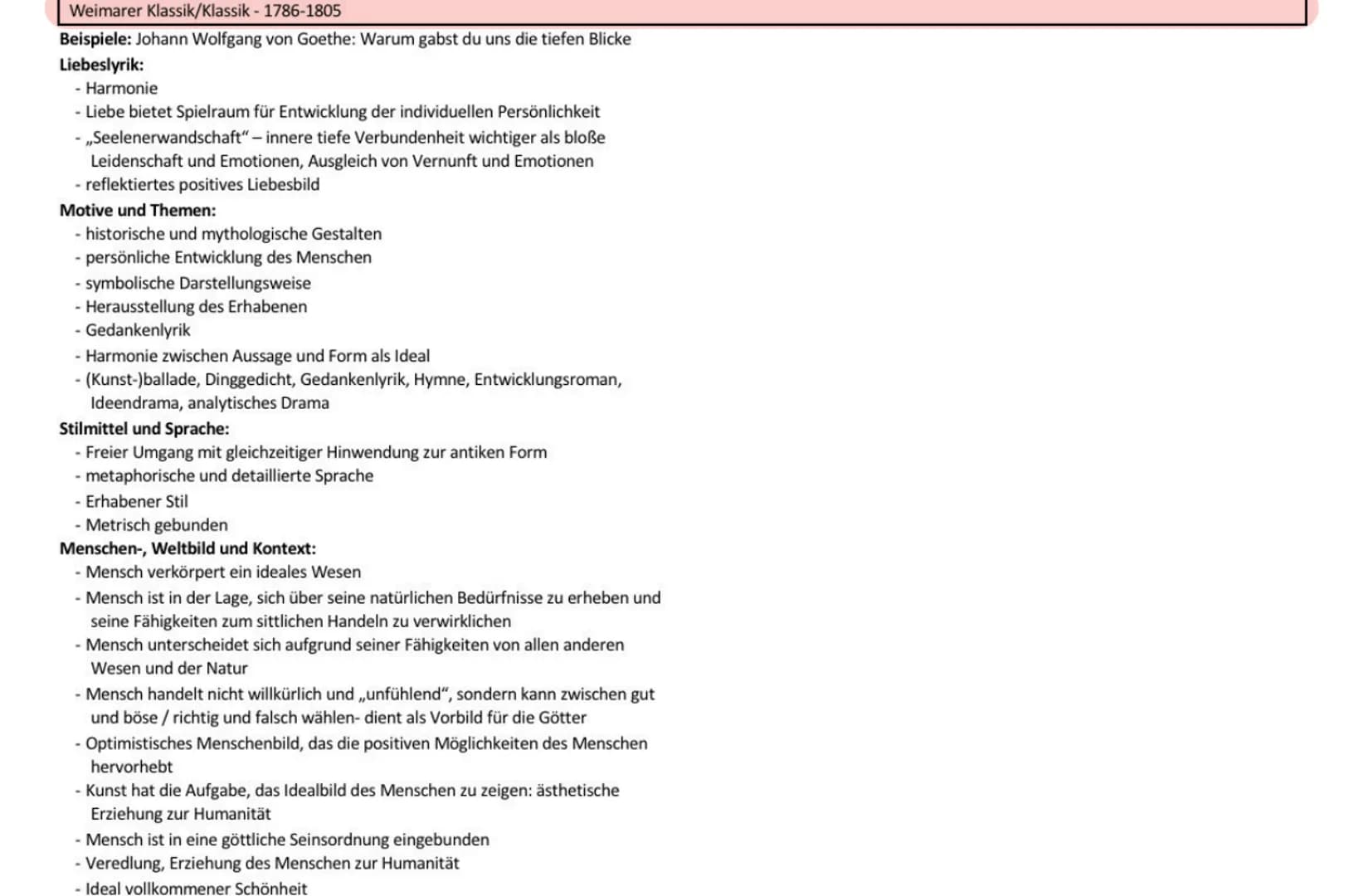 Interpretation literarischer Texte (Lyrik):
Einleitung:
Autor, Titel, Textsorte/Gattung (Gedichtart), Entstehungs-
/Erscheinungsjahr, Epoche