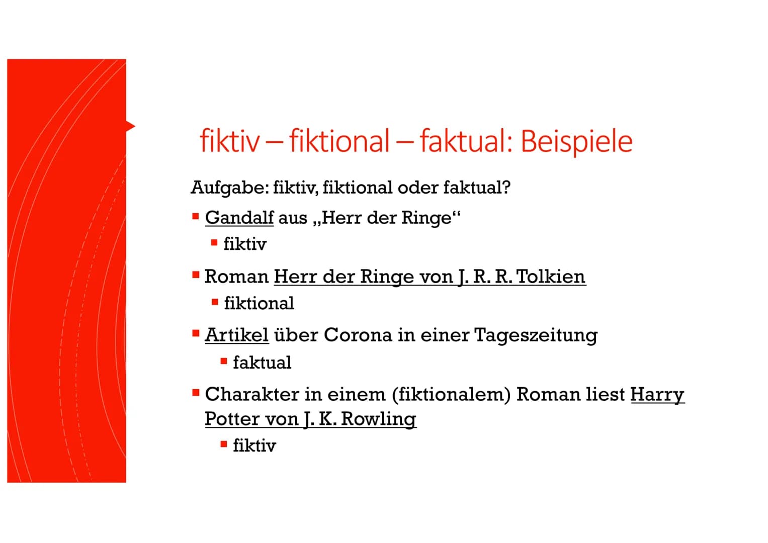 Kommunikation
Autor - Leser
GFS im Fach Deutsch
16.10.2020 Deutsch-GFS
Modell der narrativen Kommunikation
Erzähltext
realer
Autor
Kommunika