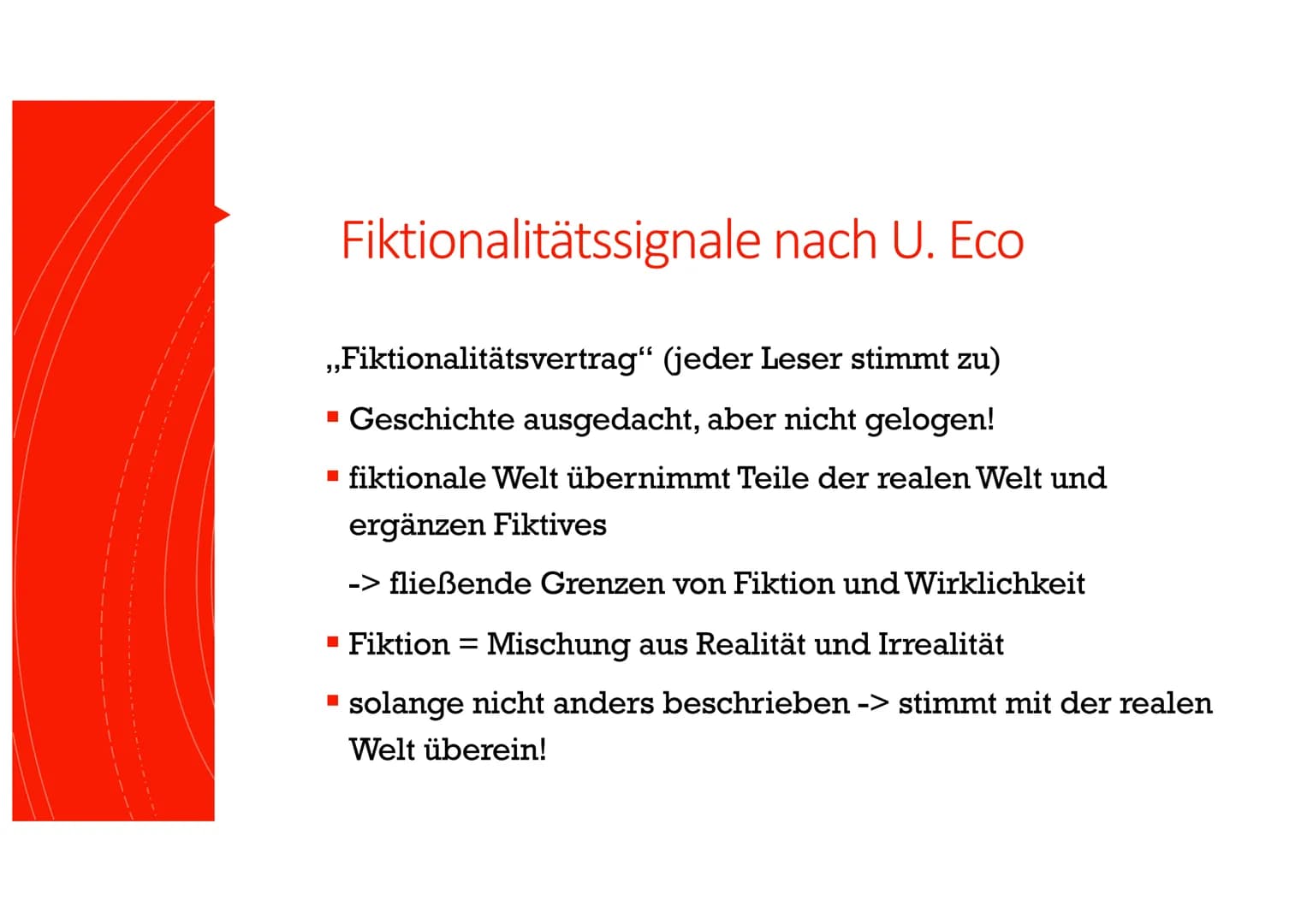 Kommunikation
Autor - Leser
GFS im Fach Deutsch
16.10.2020 Deutsch-GFS
Modell der narrativen Kommunikation
Erzähltext
realer
Autor
Kommunika