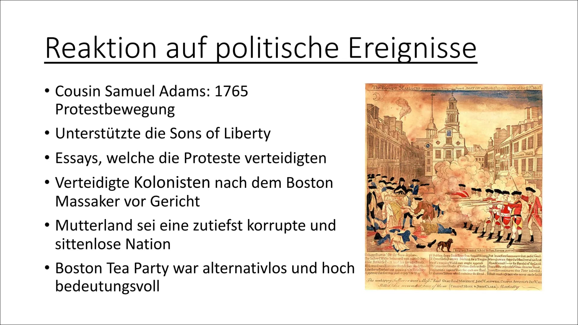 John Adams Gliederung
1. Kindheit
2. Studium und Berufsleben
3. Familie
4. Reaktion auf politische Ereignisse
5. Politischer Werdegang
6. Le