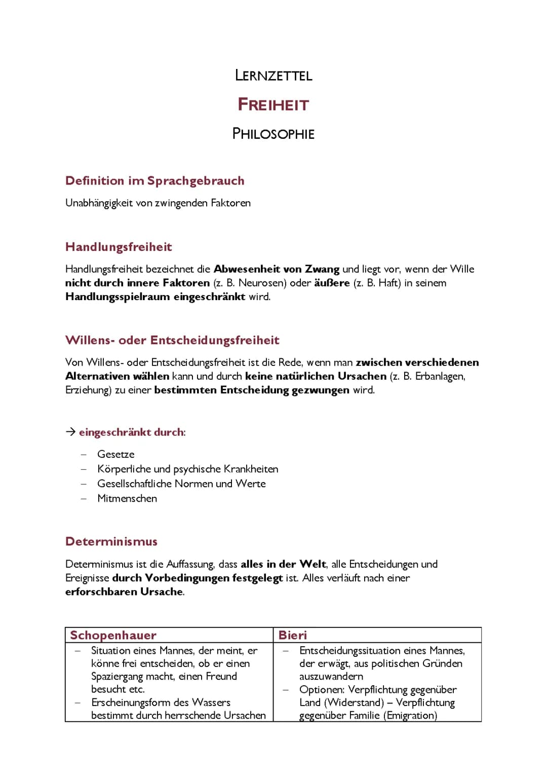 Freiheit