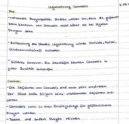 Know Legalisierung von Cannabis/Dialektische Erörterung  thumbnail
