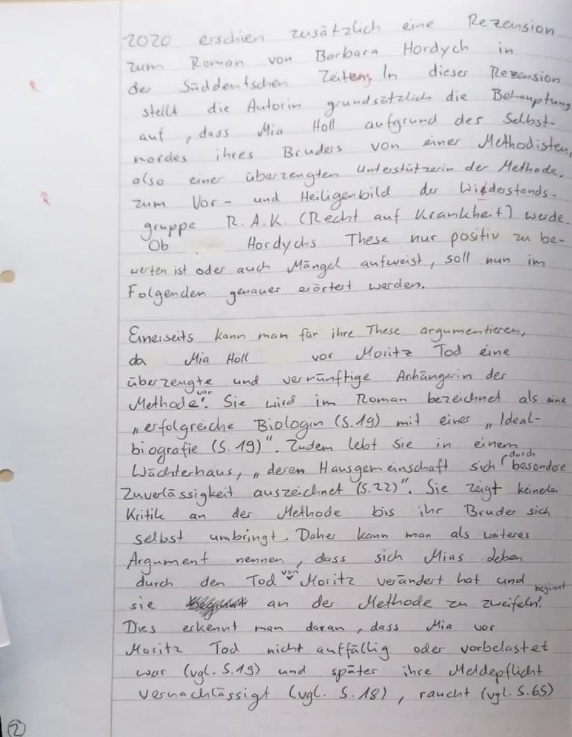 K1 BF D
2. Klausur
Hilfsmittel: Lektüre,,Corpus Delicti" von Juli Zeh, Duden,
Formulierungshilfen, Arbeitsblätter zum Aufbau eines
Erörterun