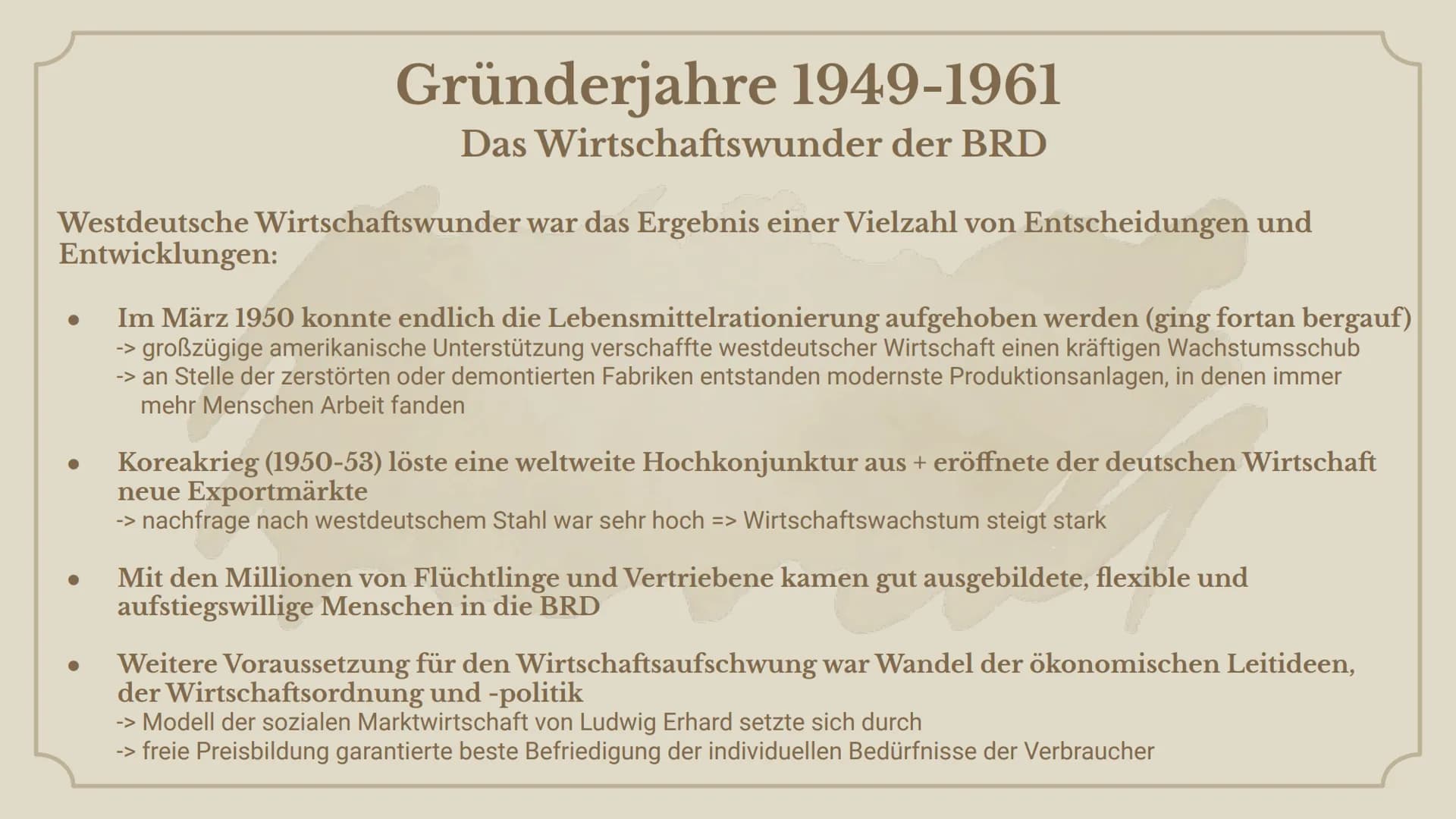 +
+
Bundesrepublik
Deutschland
ab 1949 ●
●
Themen
BRD und DDR im Vergleich
Gründerjahre 1949-1961
-> Westintegration in der Ära Adenauer
-> 