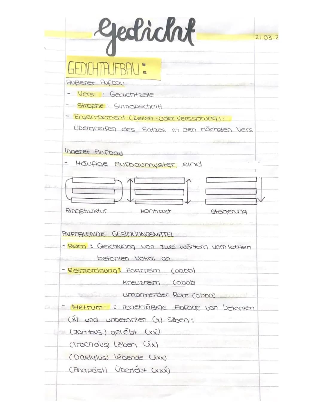 Gedichtanalyse