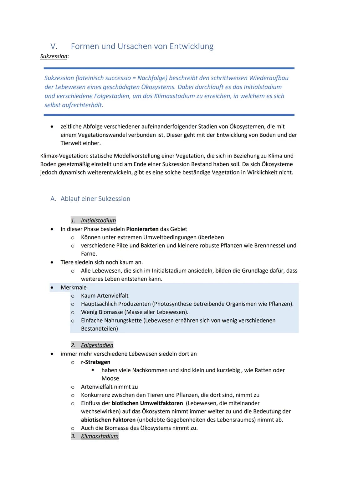 I.
A. Nahrungskette
Biolernzettel Part 1: Ökologie
Nahrungsbeziehungen
Jedes Tier ist ein Teil davon. Nahrungsketten weisen eine lineare Nah
