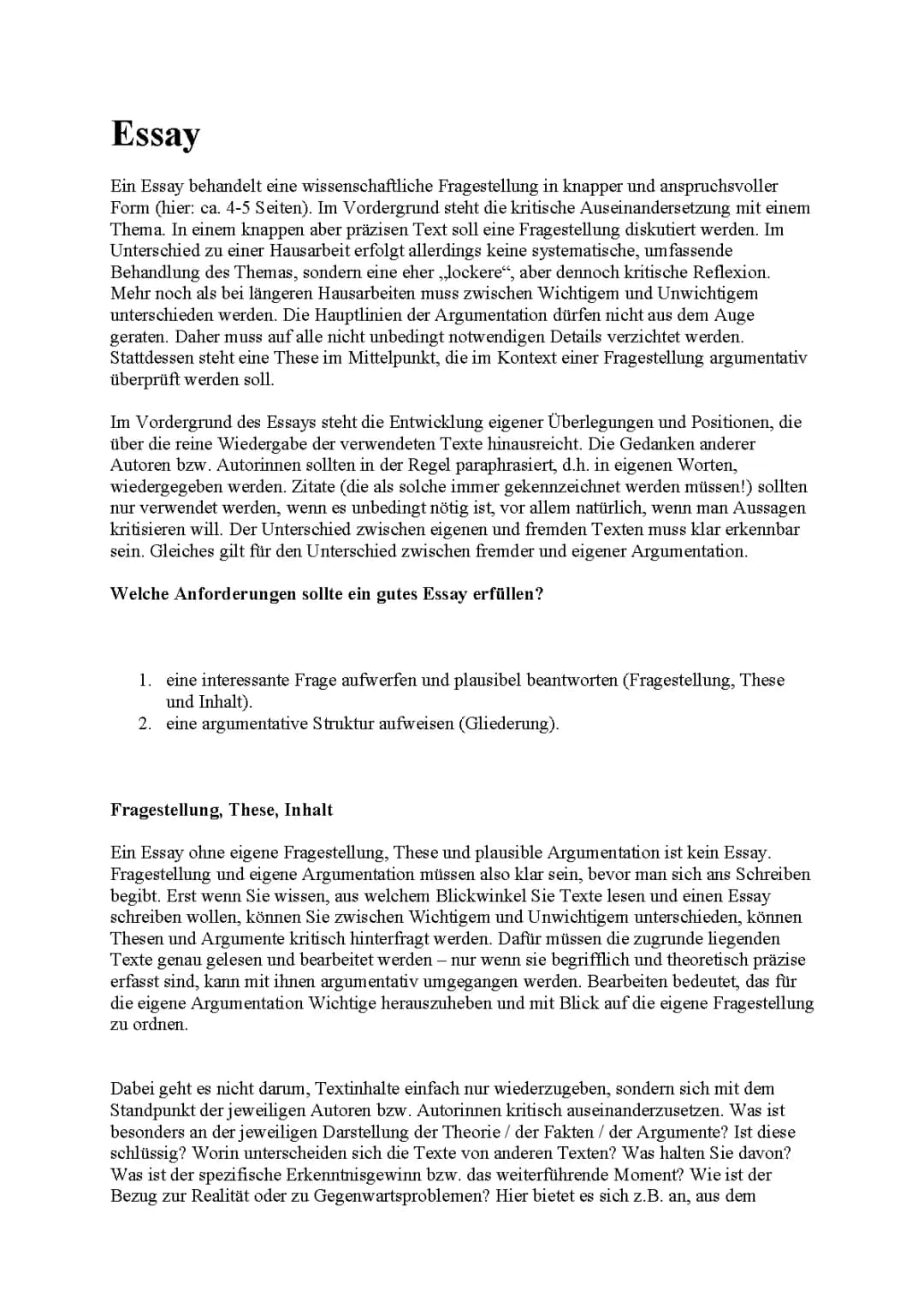Essay 