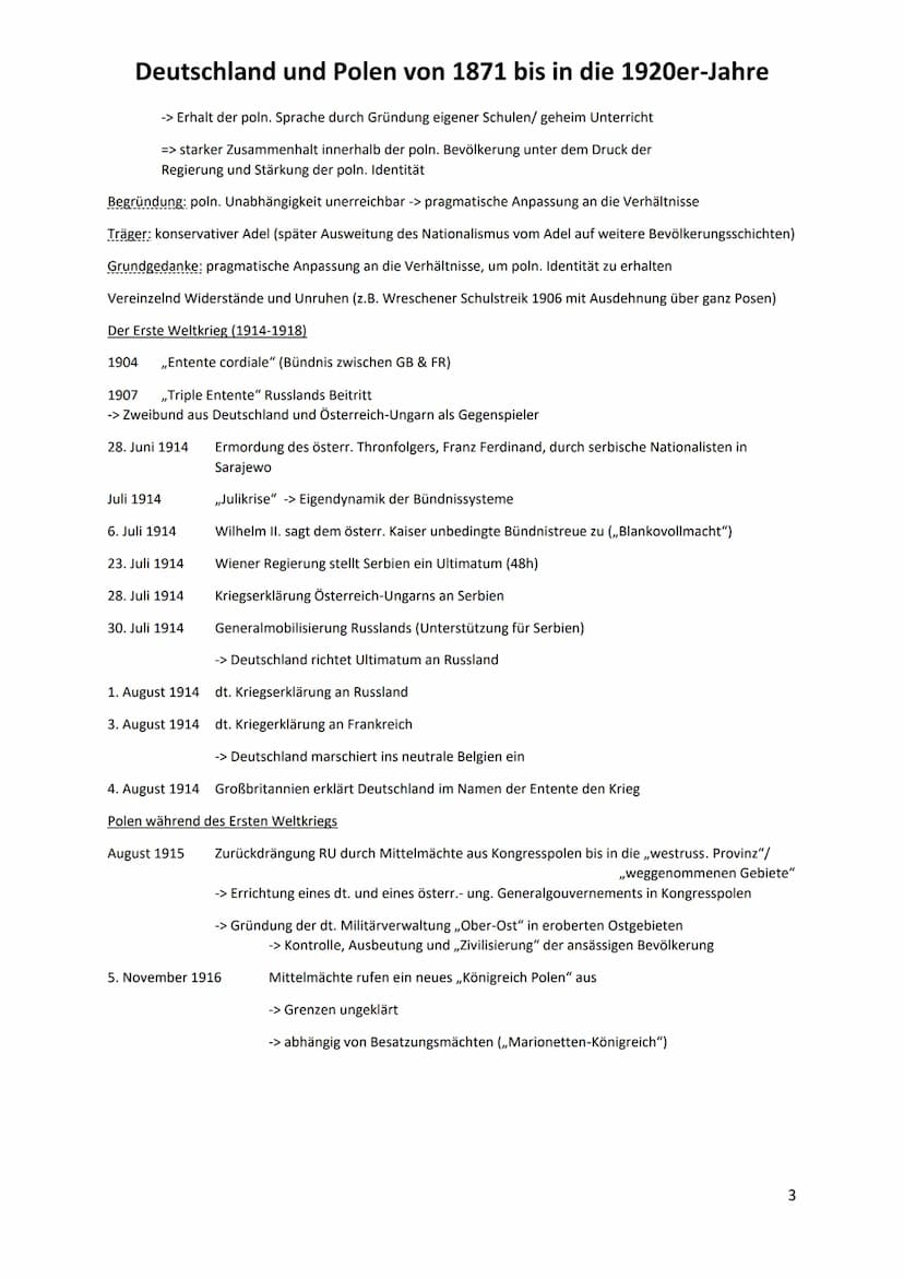 Deutschland und Polen von 1871 bis in die 1920er-Jahre
Die deutsche Reichsgründung
1870/71- Deutsch-Französischer Krieg
- dt. Annexion Elsas