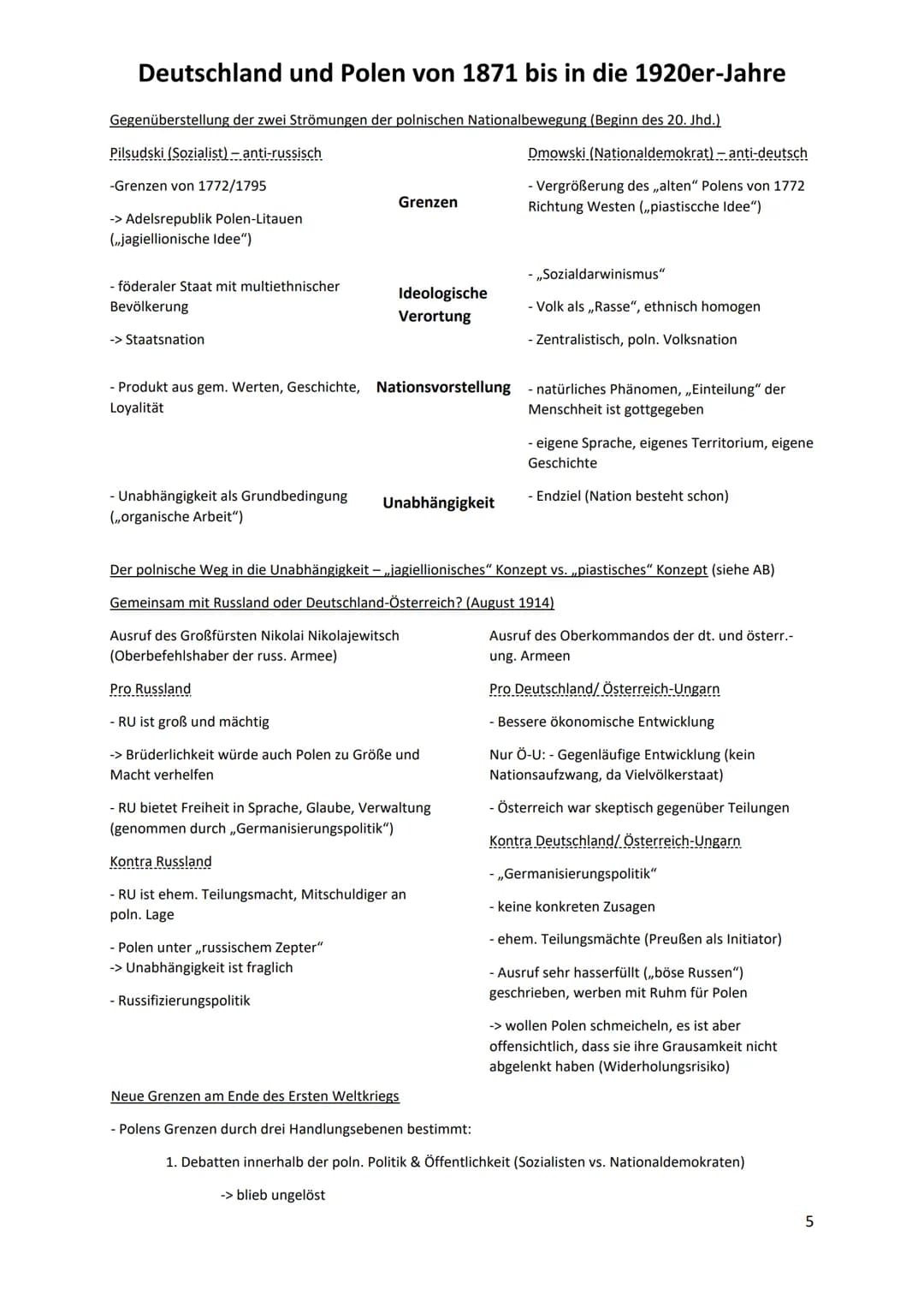 Deutschland und Polen von 1871 bis in die 1920er-Jahre
Die deutsche Reichsgründung
1870/71- Deutsch-Französischer Krieg
- dt. Annexion Elsas