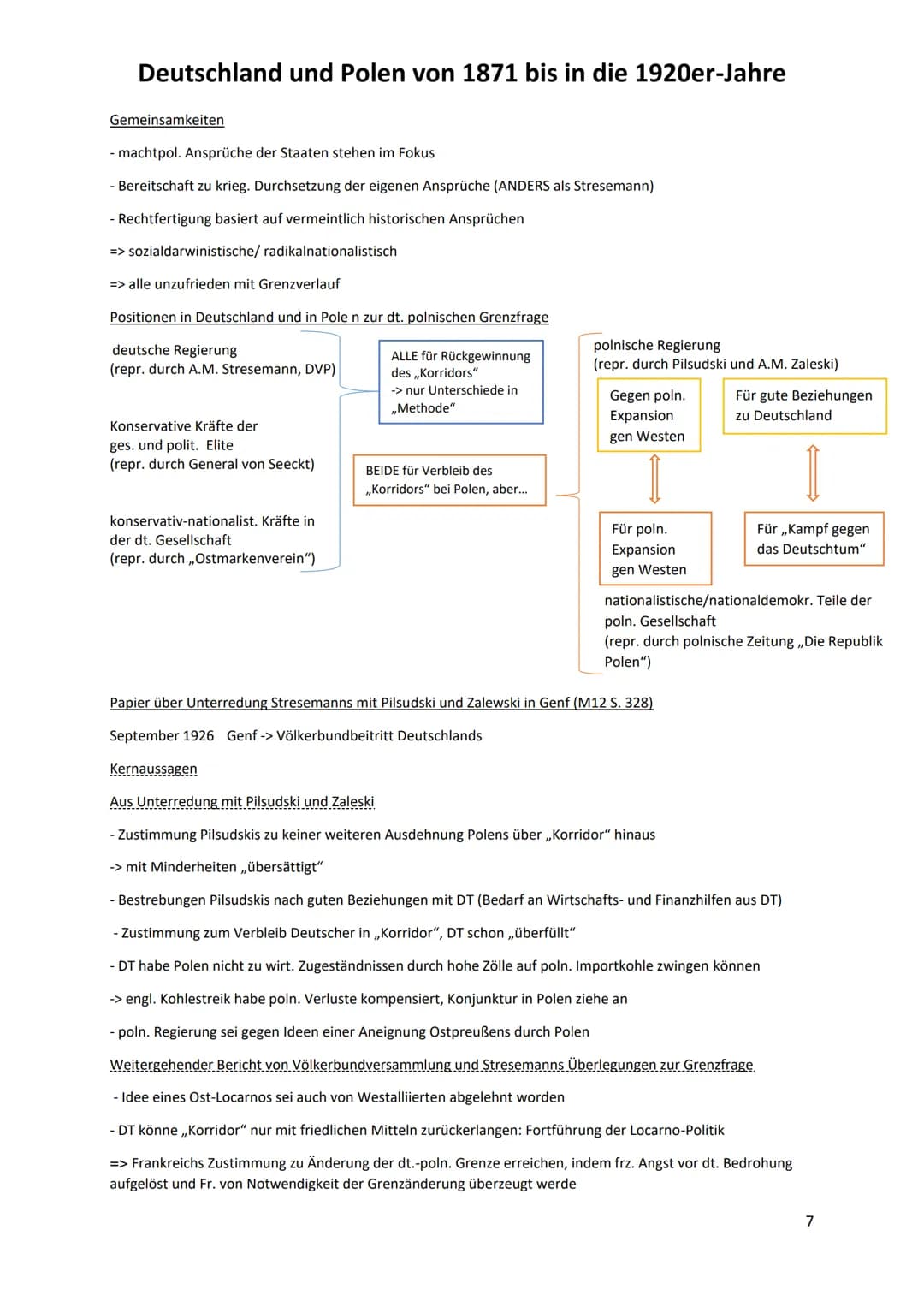 Deutschland und Polen von 1871 bis in die 1920er-Jahre
Die deutsche Reichsgründung
1870/71- Deutsch-Französischer Krieg
- dt. Annexion Elsas