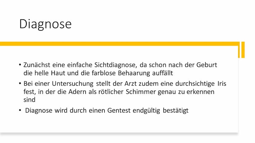Albinismus Inhaltsverzeichnis
Was ist Albinismus?
Symptome und Beschwerden
• Genetische Ursachen / Erbgang
●
Unterschiedliche Formen des Alb