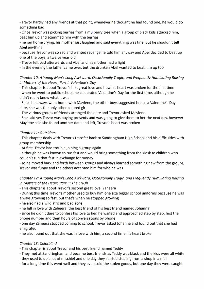 Born a crime Summary
Topics:
1. Summary
1.: Keyword-like summary of the book "Born a crime"
2.: Description of the characters
3.: Background