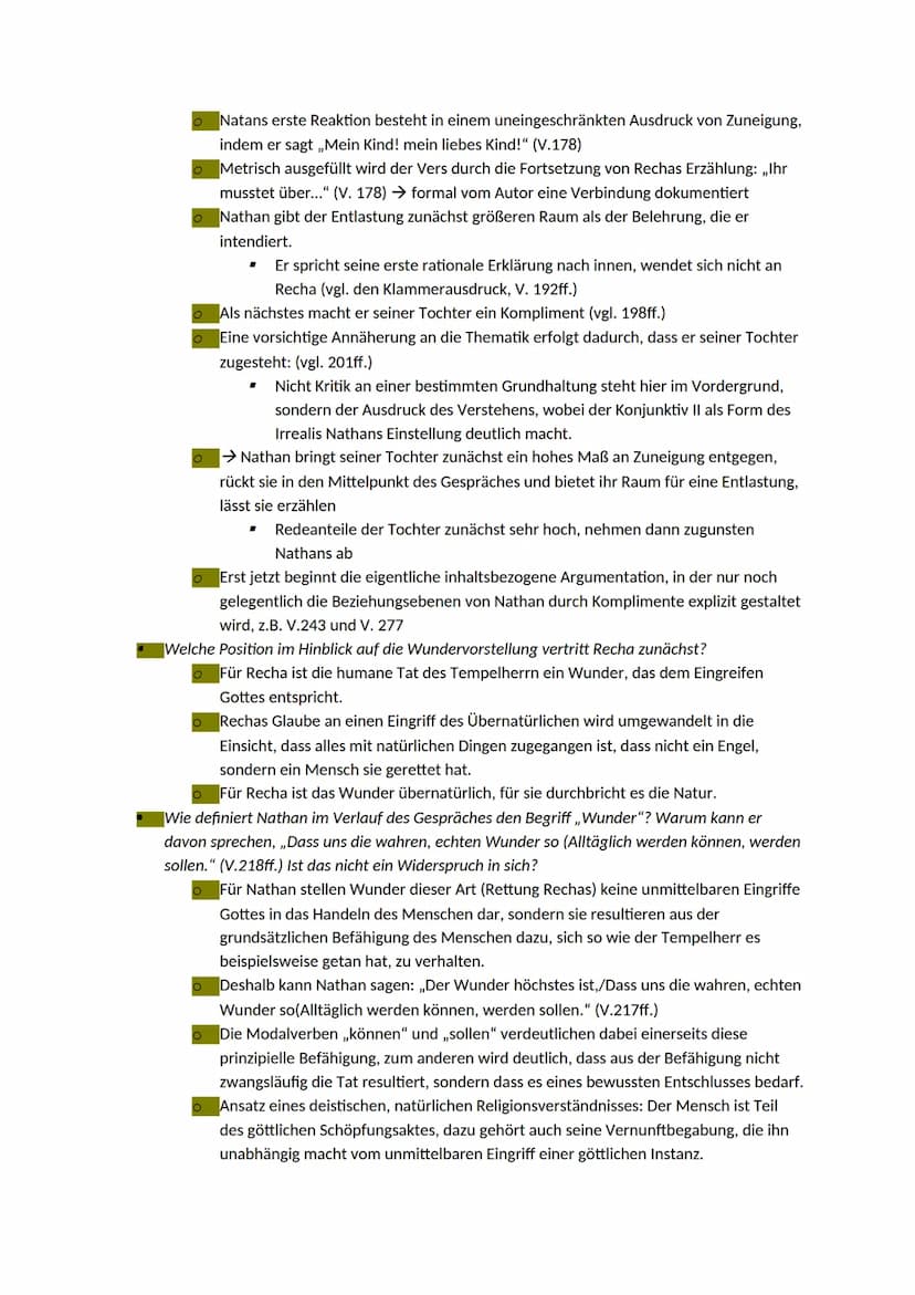 Szene 1.2
Einordnung
Vorliegende Szene zu Beginn des Dramas (Stelle im Drama), im Gespräch geht es um Vorstellungen
von Wundern (Thema) Gesp