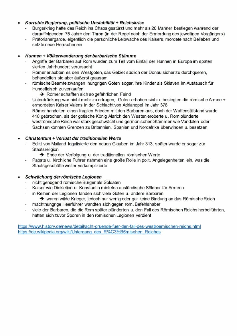 Ereignisse:
284-305: Reformen von Diocletians
286-291: Krieg mit Franken und Alemannen
Völkerwanderung
290-296: - Kämpfe gegen Usurpatoren i