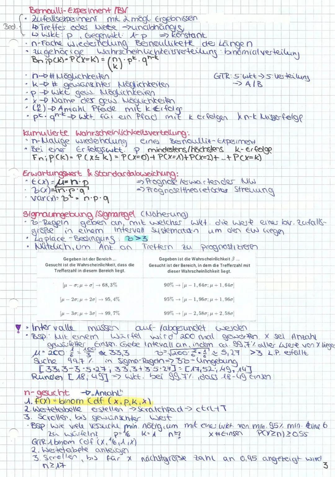 Stochastik-Grundlagen
Gesetz der großen Zahlen:
• mit zunehmender Durchführung des Versuchs ändert sich de rei.
Häufigkeit und nähert sich d