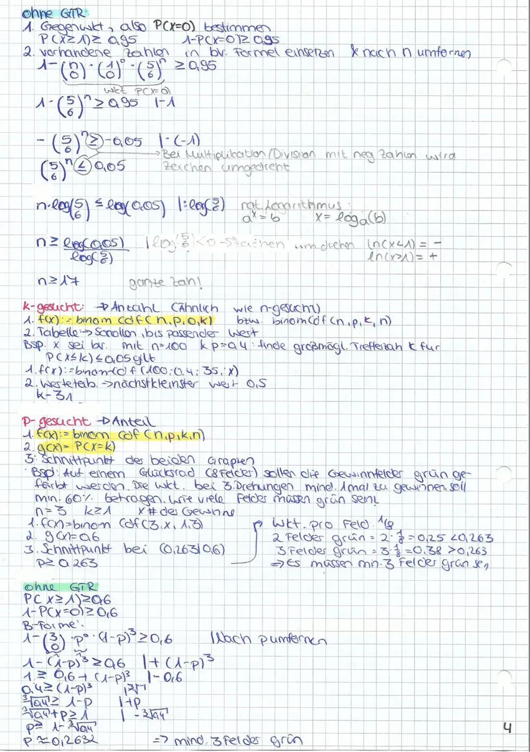 Stochastik-Grundlagen
Gesetz der großen Zahlen:
• mit zunehmender Durchführung des Versuchs ändert sich de rei.
Häufigkeit und nähert sich d