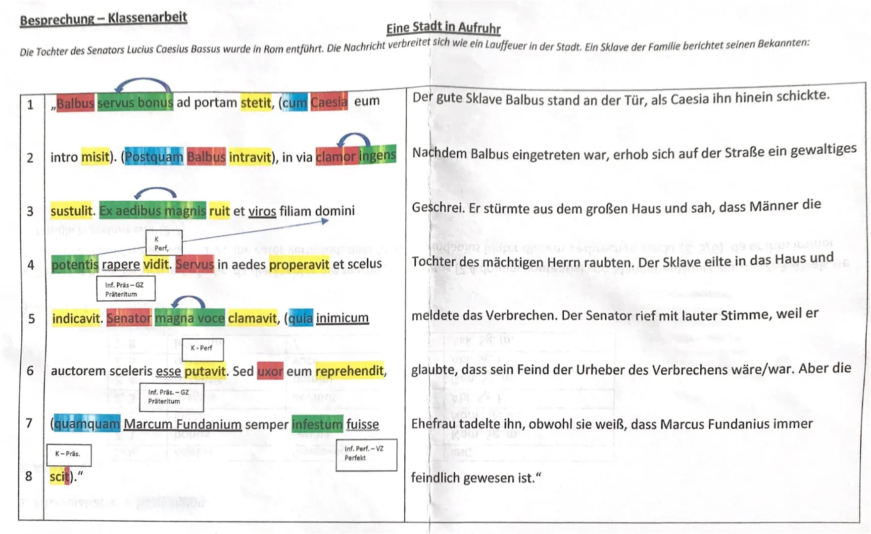 Vokabelhilfen:
Z.1: intro - hinein
1. Adverbialsätze ->Subjunktion
2. Adjektive:
Zeile
Z. 1
Z. 2
Z. 3
Z. 4
Z. 5
Z. 8
Z.2 sustuli-Perf. von t