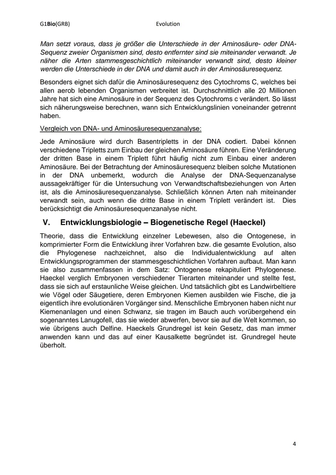 G1Bio(GRB)
Evolution
► Rekonstruktion der stammesgeschichtlichen Abläufe der Organismen
I. Systematik: hierarchisches System (Rskofga)
Ziel 