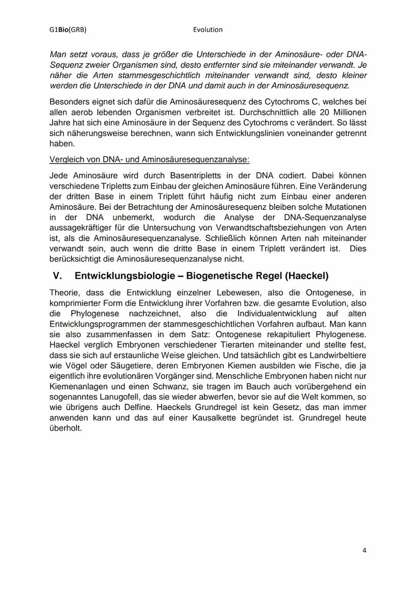 G1Bio(GRB)
Evolution
► Rekonstruktion der stammesgeschichtlichen Abläufe der Organismen
I. Systematik: hierarchisches System (Rskofga)
Ziel 