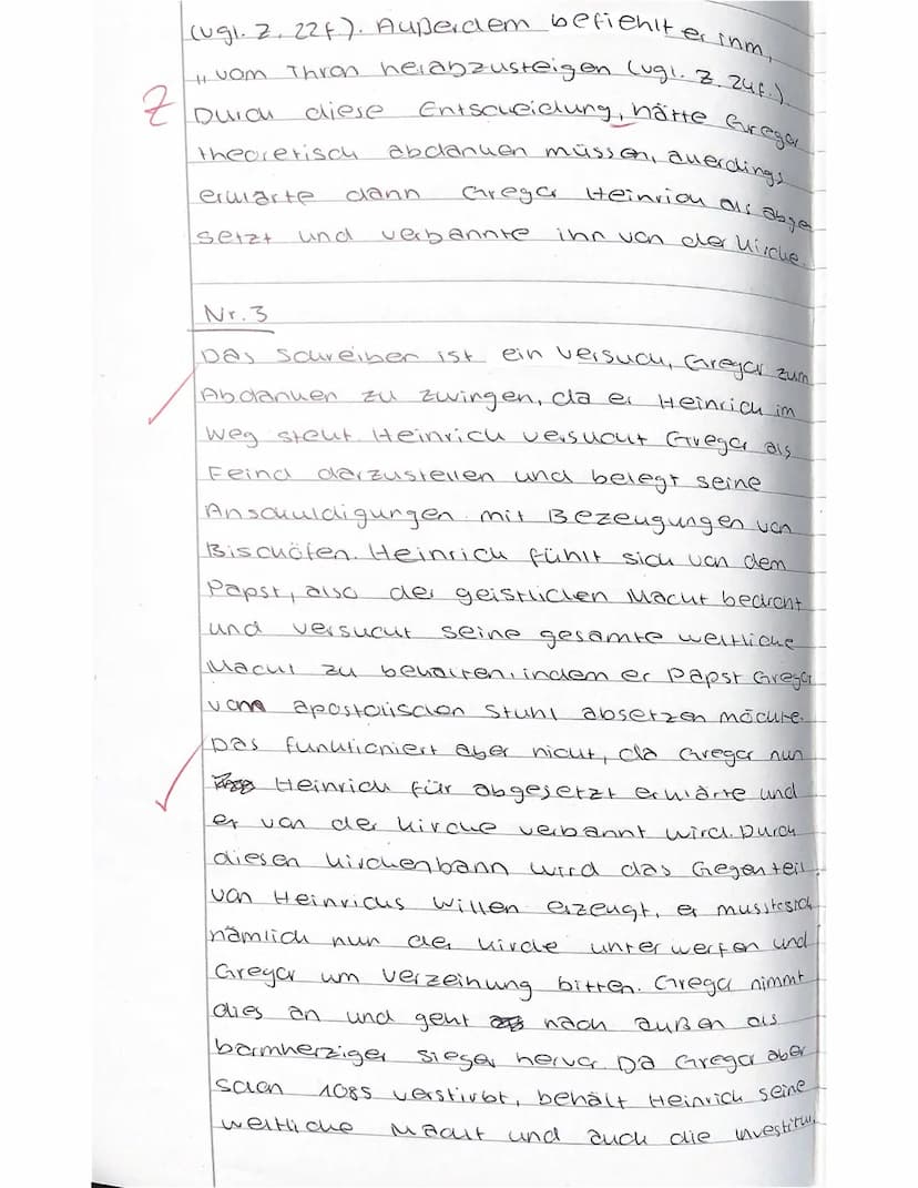 5
10
15
20
GE GK EF
I. Klausur
24.11.2020
Brief Heinrichs IV. an Papst Gregor VII. (Hildebrand)
Im 11. Jahrhundert war es zwischen dem Kaise