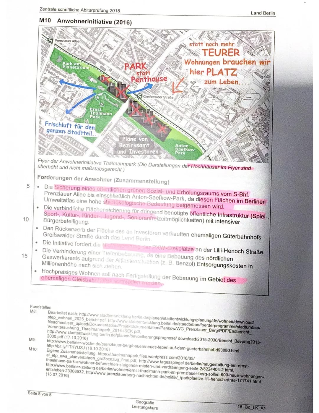 Gutachten
Z. Klausur 2023, Leistungskurs Geografie
Kurs-/Schulhalbjahr: 1. Kurs-/ Schulhalbjahr
Aufgabenart:
Defaultaufgabenart
Kursleitung: